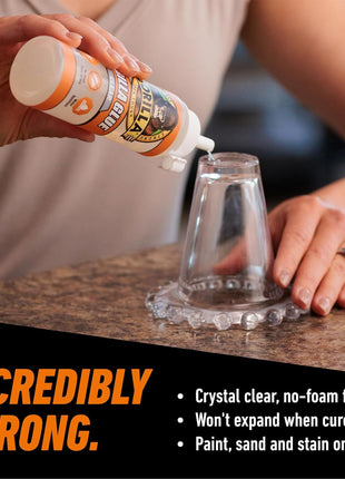 Gorilla Clear Glue, 5.75 Ounce Bottle (Pack of 1) - Crystal Clear, All Purpose, and Water Resistant