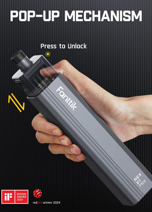 Fanttik E1 Max Electric Screwdriver, Mini Precision Screwdriver Set, 50 Magnetic Bits, Magnetic Storage, 5/32''Hex, Repair Tool Kit for Electronics Phone Camera Laptop Watch (Grey)