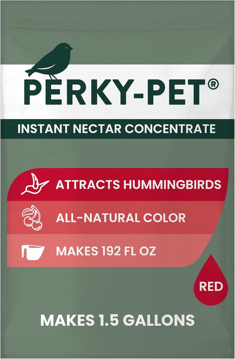 Perky-Pet Hummingbird Instant Nectar Powder Concentrate - 2 lb Bag - 244SFB - Makes 192 oz of Humming bird Liquid Food Nectar - 100% Sucrose