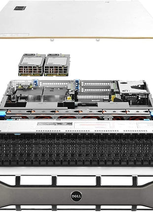 Dell PowerEdge R730xd Server 24B SFF 2U, 2X Intel Xeon E5-2690 v4 2.6Ghz (28-cores Total), 128GB DDR4 RAM, 4X 1.2TB 10K SAS 2.5" 12Gb/s HDD, H730P 2GB RAID, NIC 10Gb + I350 1Gb (Renewed)