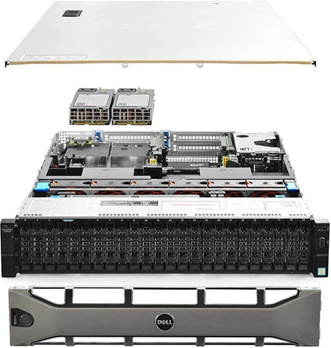 Dell PowerEdge R730xd Server 24B SFF 2U, 2X Intel Xeon E5-2690 v4 2.6Ghz (28-cores Total), 128GB DDR4 RAM, 4X 1.2TB 10K SAS 2.5" 12Gb/s HDD, H730P 2GB RAID, NIC 10Gb + I350 1Gb (Renewed)