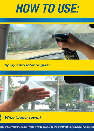 Rain-X 630543 Interior Glass Anti-Fog, 12 oz. - Prevents Fogging of Interior Glass and Mirrors, Usable on Both Automobiles and Marine Vehicles (Pack of 2)