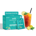 Arth Electrolyte Powder | Instant Daily Hydration Drink | L-Glutamine for Muscle Recovery & Gut Support | Low Sodium | Potassium & Magnesium | Lemon Iced Tea - Flavour | 20 Sachets | Pack of 2