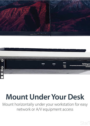 StarTech.com 2U Vertical Wall Mount Patch Panel Bracket - Steel Rack Mount Bracket w/Hardware for 19 inch Network, Server and Data Equipment , TAA (RK219WALLV)