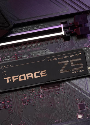 TEAMGROUP T-Force Z540 4TB Gen5x4 DRAM SLC Cache 3D TLC NAND NVMe Phison E26 PCIe M.2 2280 Gaming SSD with Ultra-Thin Graphene Heat Spreader Read/Write 12400/11800 MB/s TM8FF1004T0C129