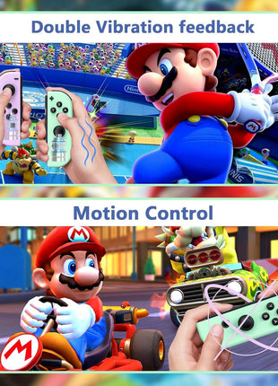 CIMENNTU Switch Controller for Nintendo Switch Controller, Switch Controller Replacement Accessories with Double Vibration/Wake-Up/Motion Control/Screenshot (Black) (Black)