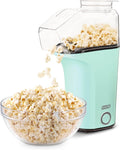 DASH Hot Air Popcorn Popper Maker with Measuring Cup to Portion Popping Corn Kernels  Melt Butter, 16 Cups   Aqua