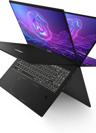 MSI Summit A16 AI+ (2024) 16 inch QHD+ 165Hz 2-in-1 Touchscreen Laptop: AMD Ryzen AI 9-365, Radeon Graphics, 32GB LPDDR5x, 1TB NVMe SSD, 360 Flip, Pen, Win 11 Pro: Ink Black A3HMTG-014US