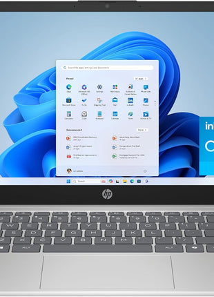HP 14 inch Laptop, HD Display, Intel Core i3-N305, 8 GB RAM, 256 GB SSD, Intel UHD Graphics, Windows 11 Home in S Mode, Natural Silver, 14-ep0299nr