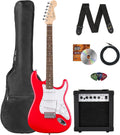 Fender Squier Stratocaster   Torino Red Bundle with Amplifier, Gig Bag, Strap, Instrument Cable, Picks, and Austin Bazaar Instructional DVD