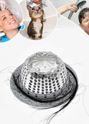 LEKEYE Drain Hair Catcher/Bathtub Drain Cover/Drain Protector for Pop-Up & Regular Drains(Patented Product)