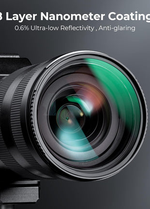 K&F CONCEPT 67mm MCUV Lens Protection Filter Ultra Slim 18 Multi-Coating | Optical Glass UV Lens Filter with Cleaning Cloth (K-Series) FV301