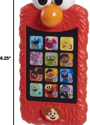 Sesame Street Learn with Elmo Pretend Play Phone, Learning and Education, Kids Toys for Ages 2 Up by Just Play