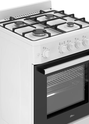 PremiumLevella 24" Gas Range with 4 Burners and 2.7 Cu. Ft. Oven Capacity (Black)