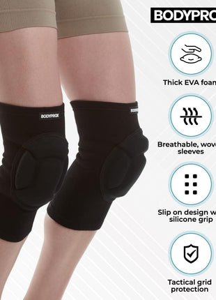 Bodyprox Protective Knee Pads, Thick Sponge Anti-slip, Collision Avoidance Knee Sleeve