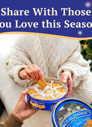 Royal Dansk Butter Cookies, Premium Assorted Cookies Made with Real Butter, Great for Sharing and Hosting, 12 oz