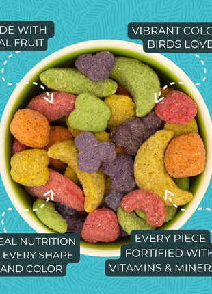 ZuPreem FruitBlend Bird Pellets, Daily Bird Food for Amazon, Cockatoo, Macaw, Core Nutrition for Large Birds, Made in USA, Pellets for Large Birds, Macaw Food (L, 3.5 lbs)
