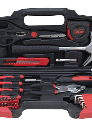 Hantinstom 39-Piece Household Tools Kit Essential Home Repair Set with Plastic Toolbox Ideal for College Students, Home Use & More