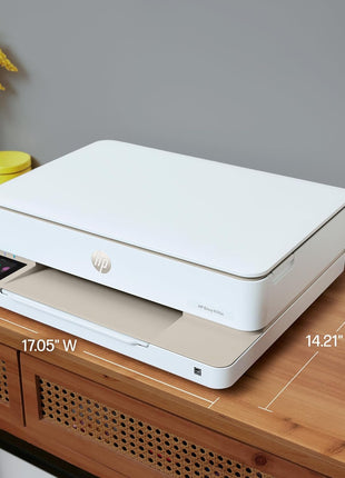 HP Envy 6155e Wireless All-in-One Color Inkjet Printer, Portobello, Print, scan, copy, Duplex printing Best-for-home, 3 month Instant Ink trial included, AI-enabled (714L5A)