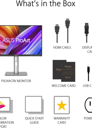 ASUS ProArt Display 14 inch 1080P Portable Touchscreen Monitor (PA148CTV) - Full HD, IPS, 100% sRGB/Rec.709, Color Accuracy ΔE < 2, Calman Verified, USB-C Power Delivery, Micro HDMI, Tripod Socket