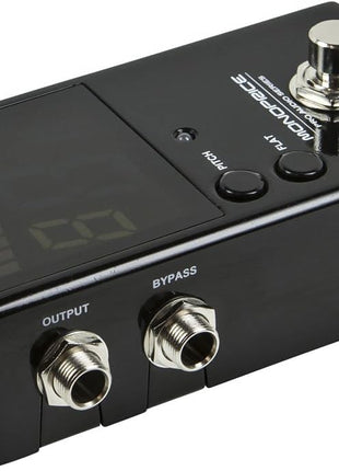 Monoprice Chromatic Pedal Tuner - Black, Normal & True-Bypass Outputs, Easy to Tune Your Bass & Guitars - Stage Right Series