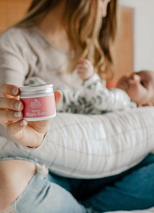 Earth Mama Organic Nipple Butter - 2 fl oz - Lanolin-Free Nipple Cream - Safe, Soothing Balm for Breastfeeding - Postpartum Essentials for Nursing