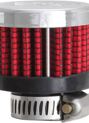 K&N Vent Air Filter/Breather: High Performance, Premium, Washable, Replacement Engine Filter: Flange Diameter: 0.5 in, Filter Height: 1.125 in, Flange Length: 0.438 in, Shape: Breather, 62-2480