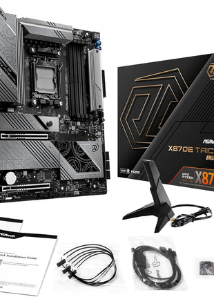 ASRock AMD X870E Taichi Lite Ryzen Socket AM5 DDR5 DIMMs 8200 256 GB X870 EATX Motherboard 5G LAN M.2 USB4 WiFi7