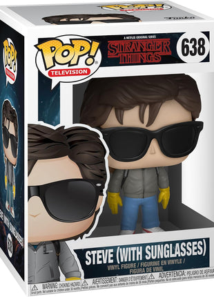 Funko POP! TV: Netflix Stranger Things - Steve Harrington with Sunglasses | Official Fantasy Merch - Collectable Vinyl Figurine for Shelf Display - Birthday Gift Idea for Fans and Collectors