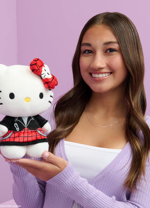 Jazwares Hello Kitty and Friends Series 2, Hello Kitty Red Punks Plush - Officially Licensed Sanrio Product from Ages 6+