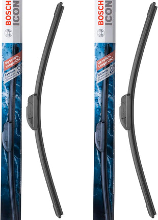 BOSCH 22A22B ICON Beam Wiper Blades - Driver and Passenger Side - Set of 2 Blades (22A & 22B)