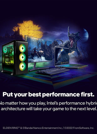 Intel® CoreTM 12th Gen i3-12100F desktop processor, featuring PCIe Gen 5.0 & 4.0 support, DDR5 and DDR4 support. Discrete graphics required.