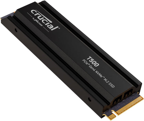 Crucial T500 1TB PCIe Gen4 NVMe Gaming PS5 SSD with Heatsink, Up to 7,300MB/s, TLC NAND, PlayStation 5 Compatible, Laptop, & Desktop (PC), Solid State Drive, Includes 1Mo Adobe CC ??CT1000T500SSD5