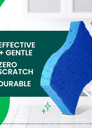 Scotch-Brite Non-Scratch Scrub Sponges, For Washing Dishes and Cleaning Kitchen, 9 Scrub Sponges