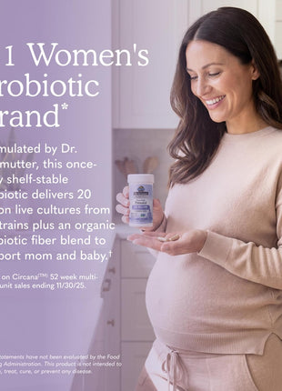 Garden of Life Dr. Formulated Probiotics Once Daily Prenatal - Acidophilus and Bifidobacteria Probiotic Support for Mom and Baby – Shelf Stable - Gluten, Dairy, and Soy-Free - 30 Vegetarian Capsules