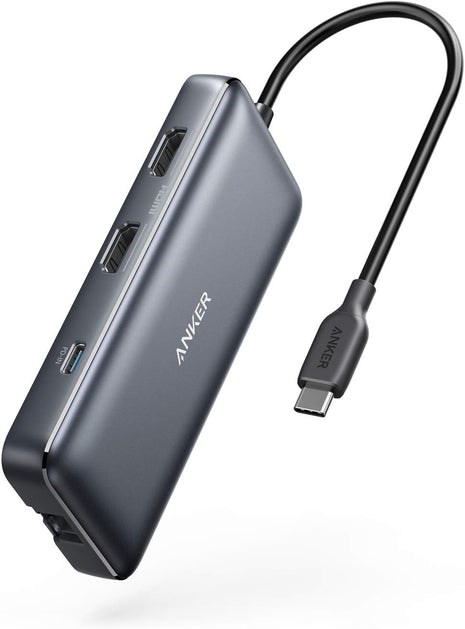 Anker Laptop Docking Station Dual Monitor, 8-in-1 USB C Hub with 4K HDMI | Dual HDMI USB C Dock, 1Gbps Ethernet, 85W Max PD, SD/TF Card Reader, for USB C Laptops, XPS and More (Charger Not Included)