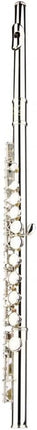 Glory Closed Hole C Flute With Case, Tuning Rod,Joint Grease and Cloth, Gloves, Nickel Siver