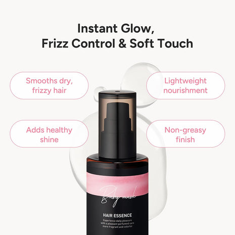 Korean Perfumed Hair Essence Oil Frizz Control Baby Powder Musk, 3.38 fl oz