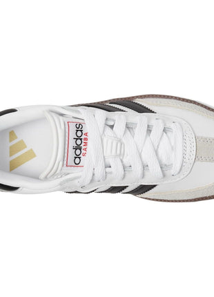 adidas Unisex-Kids Samba Indoor, White/None/None, 5.5