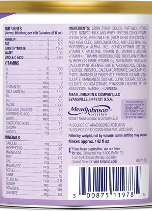 Enfamil Gentlease Easy to Digest Baby Formula, Brain Supporting DHA, for Easing Fussiness, Gas, Crying and Spit-up, 19.9 Oz Can, 4 Count