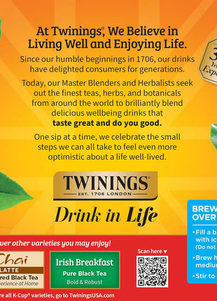 Twinings English Breakfast Black Tea K-Cup Pods for Keurig, 24 Count (Pack of 1), Smooth, Flavourful, Robust, Caffeinated, Enjoy Hot or Iced