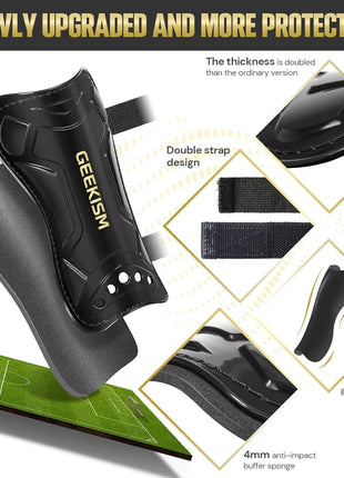 Soccer Shin Guards for Youth Kids Toddler, Protective Soccer Shin Pads & Sleeves Equipment - Football Gear for 3 5 4-6 7-9 10-12 Years Old Children Teens Boys Girls
