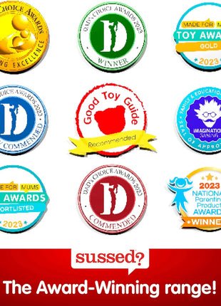 SUSSED The Wacky 'What Would You Do?' Social Card Game - Easy Fun for Teens, Boys, Girls, Tweens - Travel Size Game for Road Trips - Kids Ages 10+ & Adults - Cool Blue Deck