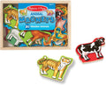 Melissa & Doug 20 Wooden Animal Magnets in a Box
