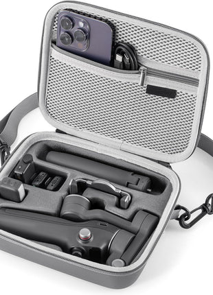 Osmo Mobile 7P Case,Portable PU Shoulder Bag for Dji OM 7 Pro/7 Gimbal Stabilizer Travel Case for DJI Osmo Mobile 7/7P Accessories