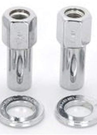 Weld Racing Lug Nut, 1/2-20 in Right Hand Thread, 13/16 in Hex Head, Shank Seat, Open End, Washers Included, Steel, Chrome, Set of 4