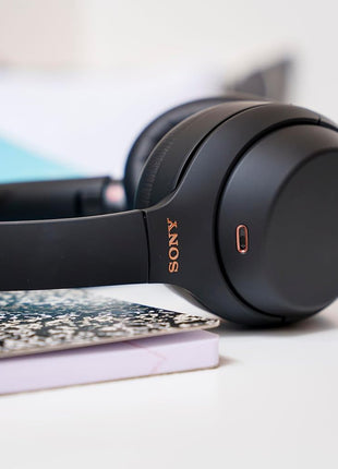 Sony WH-1000XM4 Wireless Premium Noise Canceling Overhead Headphones with Mic for Phone-Call and Alexa Voice Control, Black WH1000XM4