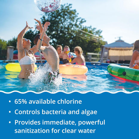 In The Swim Pool Shock 68% Cal-Hypo Granular Sanitizer for Crystal Clear Water Defends Against Bacteria, Algae, and Microorganisms - 12 X 1 Pound