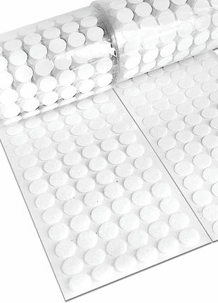 1000 Pcs(500 Pairs) 0.59inch Diameter Strong Sticky Round Nylon Dots, Hook and Loop Circle Dots with Adhesive, for Arts and Crafts Classroom, Office, Home