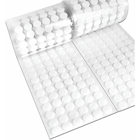 1000 Pcs(500 Pairs) 0.59inch Diameter Strong Sticky Round Nylon Dots, Hook and Loop Circle Dots with Adhesive, for Arts and Crafts Classroom, Office, Home